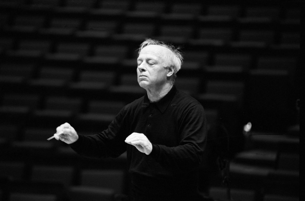 Bernhard Haitink in der Royal Albert Hall, 1992